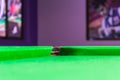 Pit of corrner table snooker Royalty Free Stock Photo