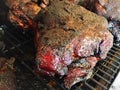 Pit Smoker Pork Shoulder Royalty Free Stock Photo