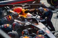 Pit Stop of Max Verstappen with the Red Bull Racing Team during the Formula 1 Dutch Grand Prix