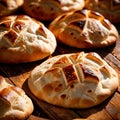 pita bread freshly baked bread, food staple for meals