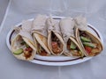 Beautiful commercial shot of pita bread , kitchen Shawarma