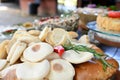 pita bread typical Lebanese Syrian food flour bread with water