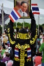 Pitak Siam Anti-Government Rally in Bangkok, Thailand Royalty Free Stock Photo