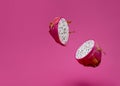 Pitaya or dragon fruit levitate