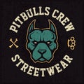 Pitbull Mascot Emblem Design