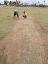 Pitch curator at MCG Australia Royalty Free Stock Photo