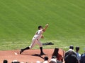 Pitch Matt Cain steps forward to throw pitch