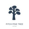 pitch pine tree icon in trendy design style. pitch pine tree icon isolated on white background. pitch pine tree vector icon simple