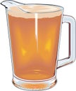 Pitcher of Beer Vector Illustration Royalty Free Stock Photo