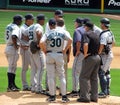 Pitcher's Mound Conference Royalty Free Stock Photo