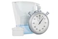 Pitcher water filter with stopwatch, 3D rendering