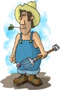 Pitchfork farmer