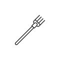 Pitchfork icon. Simple thin line, outline of autumn icons for ui and ux, website or mobile application