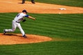 Pitching a fastball Royalty Free Stock Photo