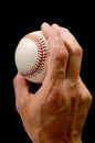 Pitching grip Royalty Free Stock Photo