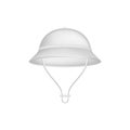 Pith helmet in white design