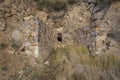 Pithead of the abandoned silver mine of Bustarviejo