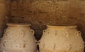 Pithoi Or Minoan Pottery Vessels Royalty Free Stock Photo