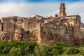 Pitigliano city on the cliff, Tuscany, Italy Royalty Free Stock Photo