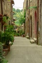 Pitigliano city on the cliff in Tuscany, Italy Royalty Free Stock Photo