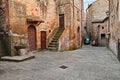 Pitigliano, Grosseto, Tuscany, Italy: old alley in the medieval vill