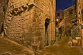 Pitigliano, Tuscany, Italy: alley in the old town Royalty Free Stock Photo