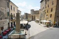 PITIGLIANO, ITALY - MAY 2011: Narrow old streets of the famous Pitigliano town. Etruscan heritage, Grosseto, Tuscany, Italy Royalty Free Stock Photo