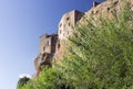 Pitigliano, one of the best town in Tuscany, Italy. Panoramic view from a path in a forest sorrounding the city. Royalty Free Stock Photo