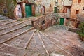 Pitigliano, Tuscany, Italy: ancient staircase in the old town