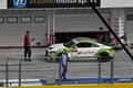 Pitlane in hungarian recetrack in Hungaroring