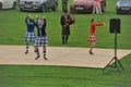 Highland dancers perform at the Pitlochry Highland Nights, Scotland.