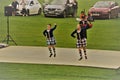 Highland dancers perform at the Pitlochry Highland Nights, Scotland.