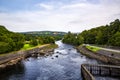 Pitlochry, a walk along the River Tummel in the heart of Perthshire Royalty Free Stock Photo