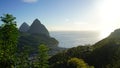 The pitons of saint lucia