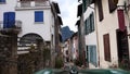 pitoresque street of Tarascon sur Ariege, France