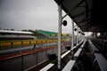 The pits at Montreal Grand prix Royalty Free Stock Photo