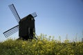 Pitstone windmill english countryside blue sky Royalty Free Stock Photo