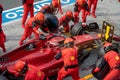 Pitstop for Ferrari driver Charles Leclerc During the Formula 1 Dutch Grand Prix Royalty Free Stock Photo