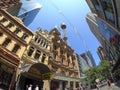 Pitt Street Mall is the pedestrianised section of Pitt Street in the Sydney central business district, it is one block long. Royalty Free Stock Photo