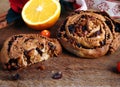 Pitta `mpigliata, a traditional calabrian christmas sweet Royalty Free Stock Photo