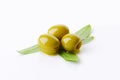 Pitted green olives Royalty Free Stock Photo