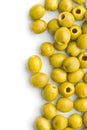 Pitted green olives Royalty Free Stock Photo