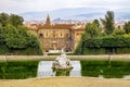 Pitti Palace, Florence, Italy, as seen from the rear. Royalty Free Stock Photo