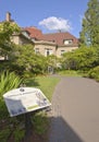 Pittock Mansion and garden Portland Oregon. Royalty Free Stock Photo