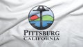 Pittsburg of California of United States flag background