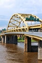 Bowstring arch bridge Royalty Free Stock Photo