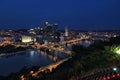 Pittsburgh city skyline Royalty Free Stock Photo