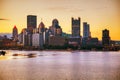 Pittsburgh cityscape with the Ohio river