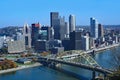 Pittsburgh downtown skyline Royalty Free Stock Photo