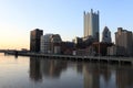 Pittsburgh in the evening Royalty Free Stock Photo